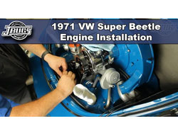 1971 VW Super Beetle - Engine Installation