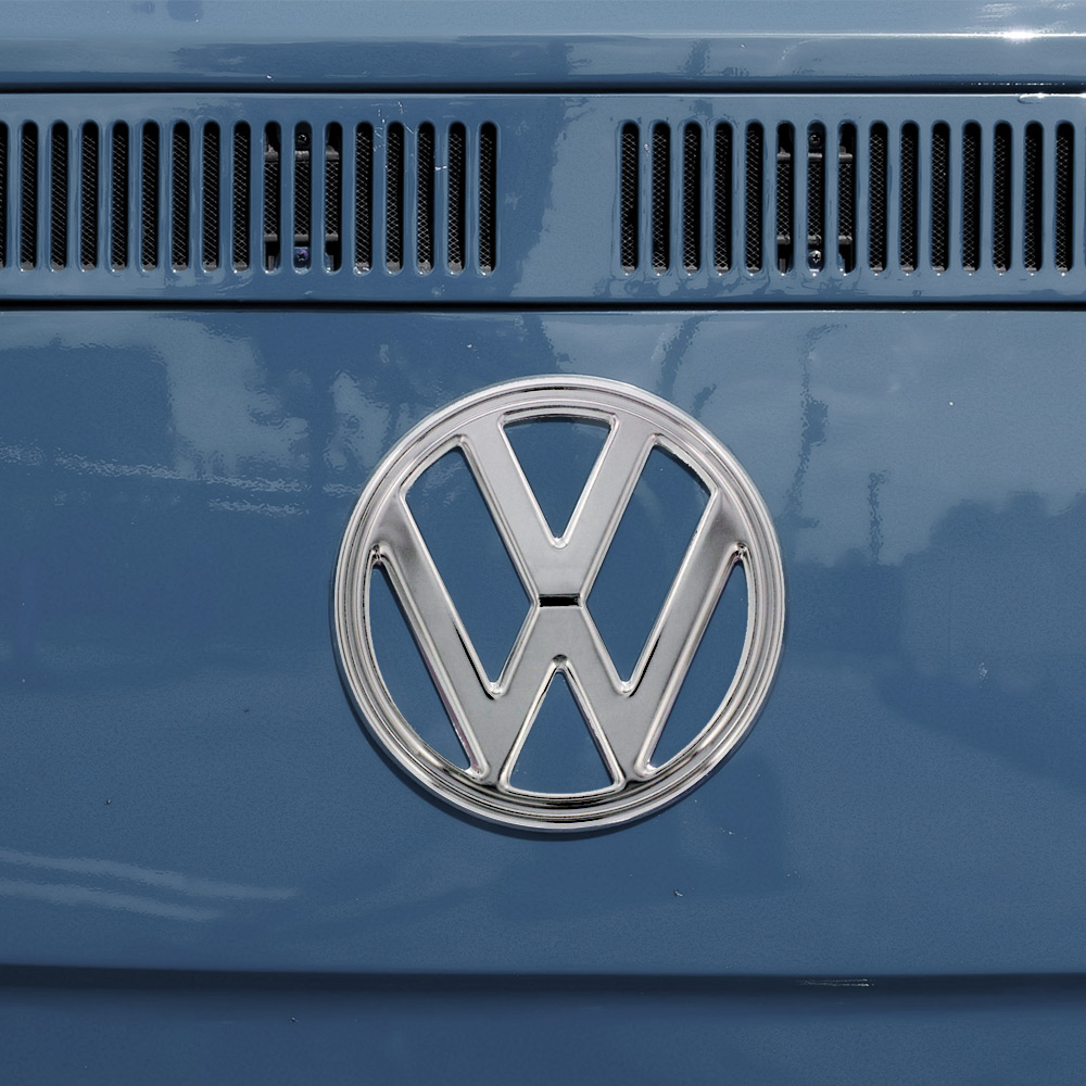 211-601B - 1968-72 VW Bus Front Emblem - Chrome - German