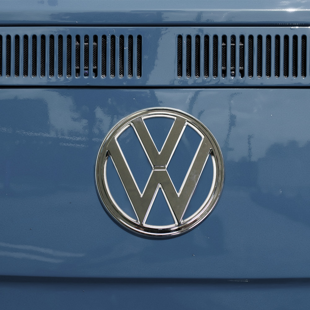 211-601E - 1973-79 VW Bus Front Emblem - Chrome PVD