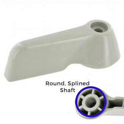 211837225B - 1966-67 VW Bus Door Handle - Inside Front - Silver Beige