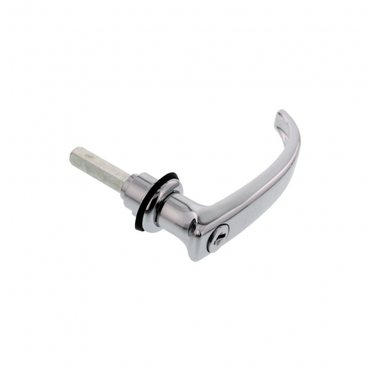 211841631E - 1962-67 VW Bus Side Cargo Door Handle - Chrome with Keys