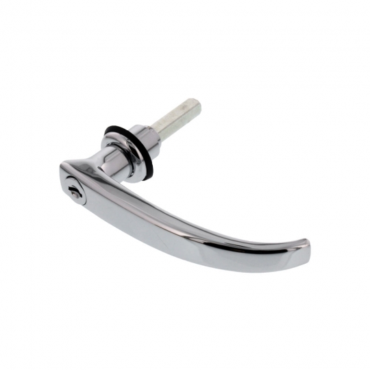 211841631E - 1962-67 VW Bus Side Cargo Door Handle - Chrome with Keys