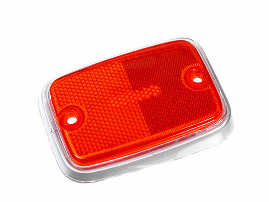211945363A - 1969-76 VW Bus Rear Side Marker - Red Lens - Silver Trim