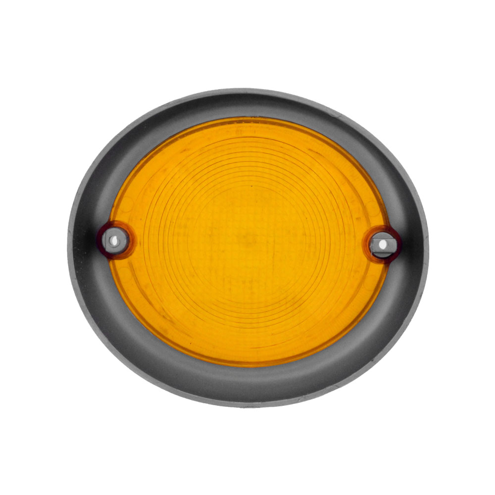 211953162B - 1964-67 VW Bus Turn Signal Lens - Amber - Silver Ring