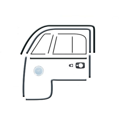 1955-63 VW Bus Deluxe Door Rubber Kit
