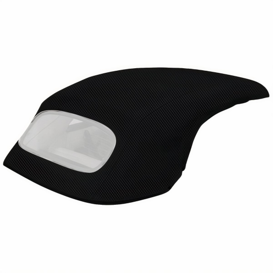 22-1314-40 - VW Convertible Top - Black Pinpoint Vinyl