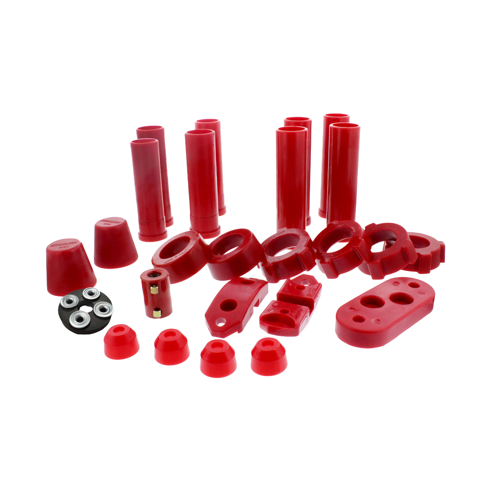 VW Urethane Suspension Kit - Red - 1958-1965 Beetle - Karmann Ghia