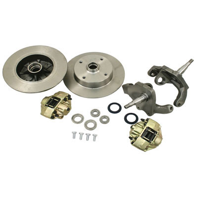EMPI 1966-1977 VW Beetle & Karmann Ghia Disc Brake Conversion Kit - Front - With Drop Spindles - 4x130