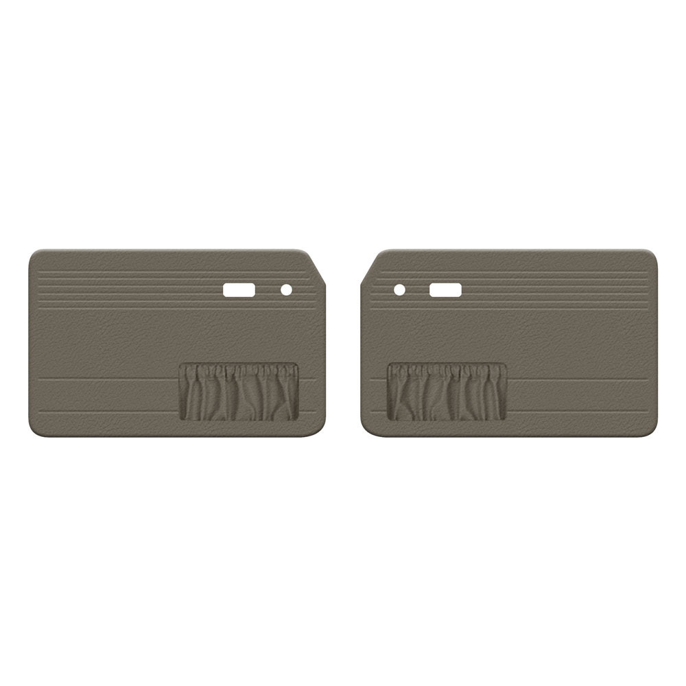 1961-1974 VW Type 3 Door Panels - Front - with Pockets - Vinyl