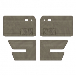 1973-1974 VW Type 3 Fastback Door Panels - Front & Rear - with Front Pockets - Velour