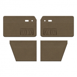 1961-1974 VW Type 3 Notchback Door Panels - Front & Rear - with Front Pockets - Tweed