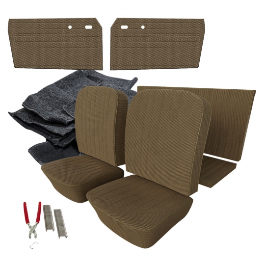 121-CVT-1964-Tweed - 1964 VW Karmann Ghia Convertible Tweed Cloth
