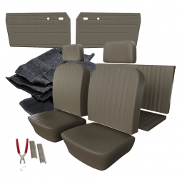 1969-1971 VW Karmann Ghia Convertible Basketweave Vinyl Interior Kit