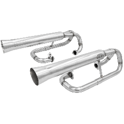 VW Exhaust - Dual Racing - w/o Inserts - Stainless Steel