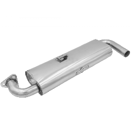 Bugpack VW Street Muffler - Single Quiet - Stainless Steel - 1300-1600cc - Beetle