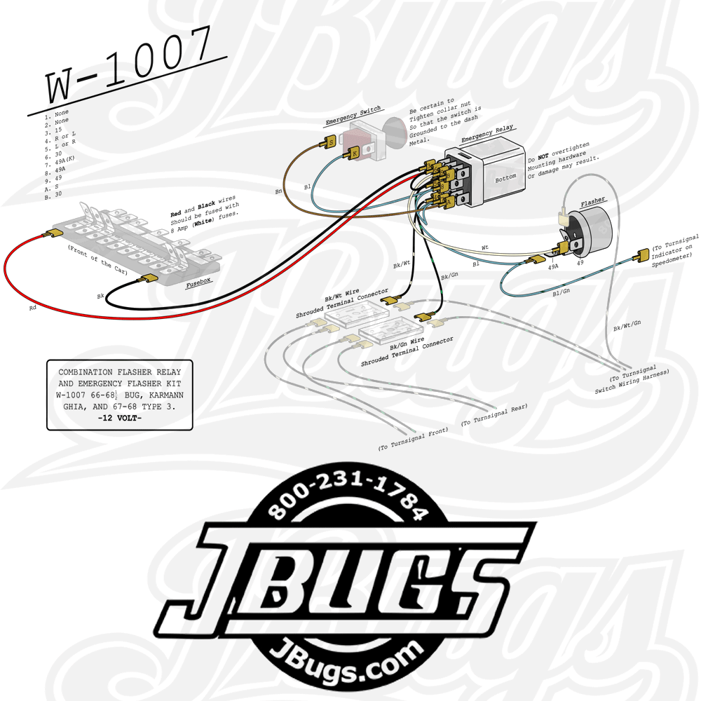 12V FLASHER RELAY 4 PRONG VOLKSWAGEN T1 BUG BEETLE & T2 - Foto 7