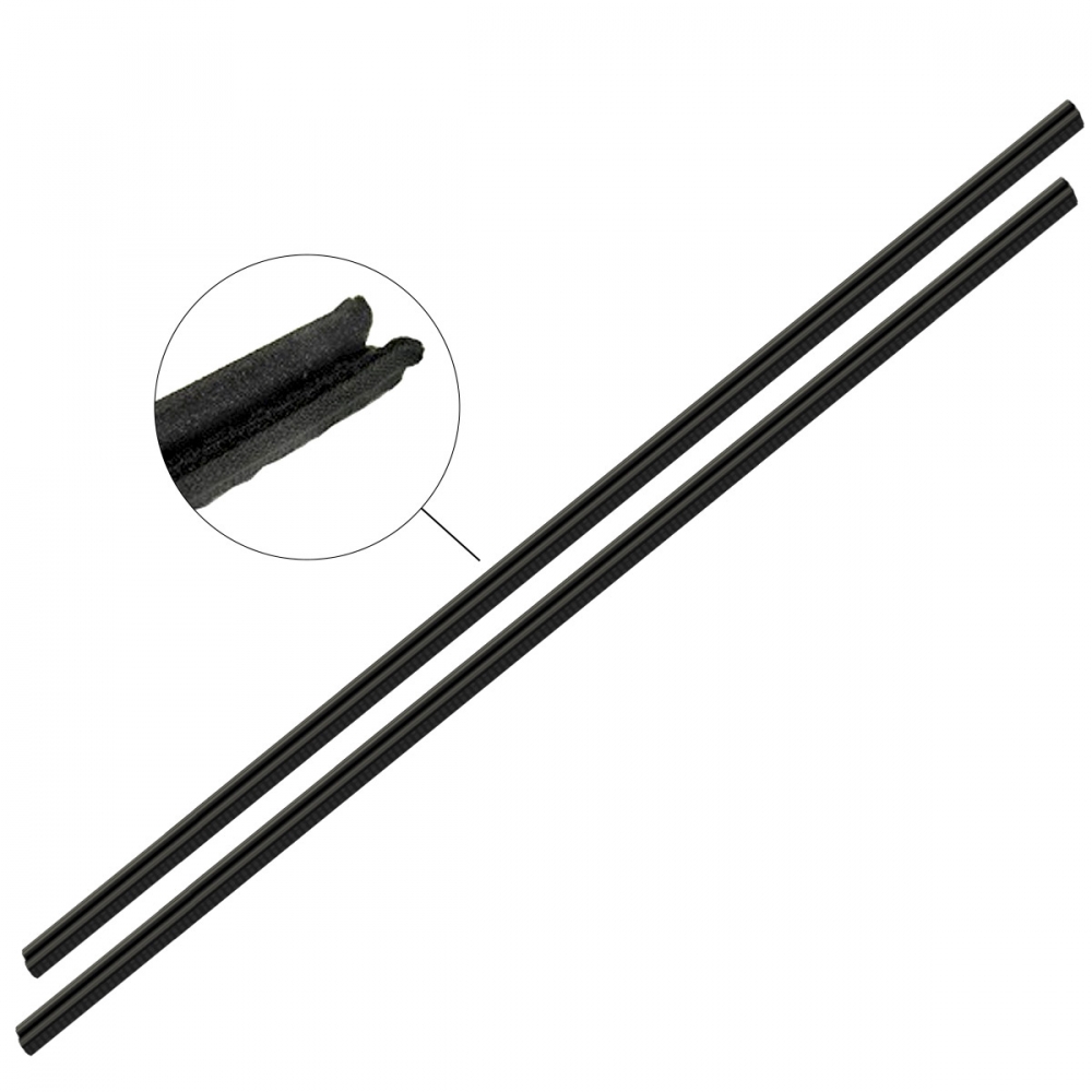 111837439D - VW Felt Window Channels - Long - Top & Rear