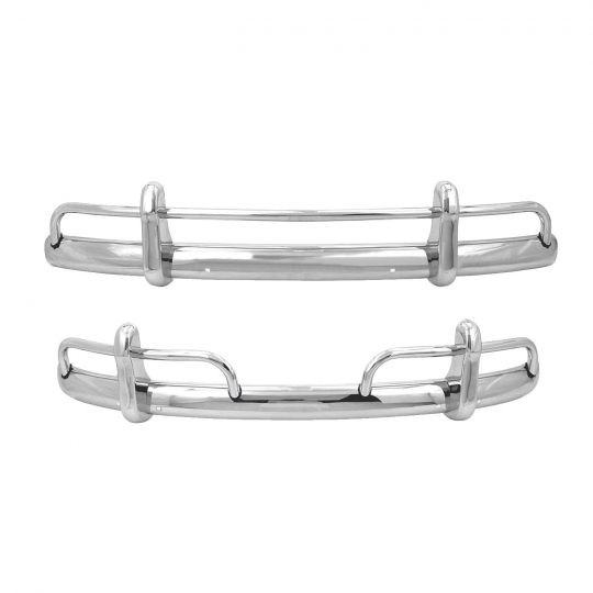 1954 67 VW Beetle Bumpers Front Rear Over Rider Single