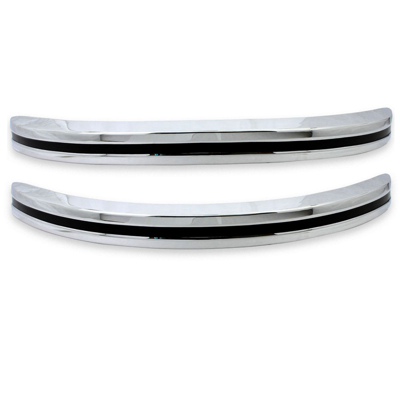 1974-79 VW Beetle Bumpers - Front & Rear - Triple Chrome