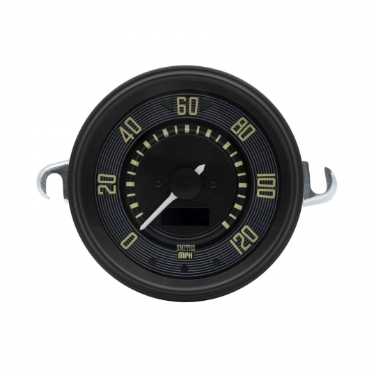 14-1101-0 - VW Speedometer by Smiths - Black Dial - Black Bezel