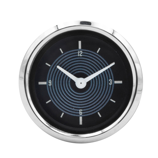 14-1114-0 - VW Dash Clock by Smiths - 52mm - Black Dial - Chrome