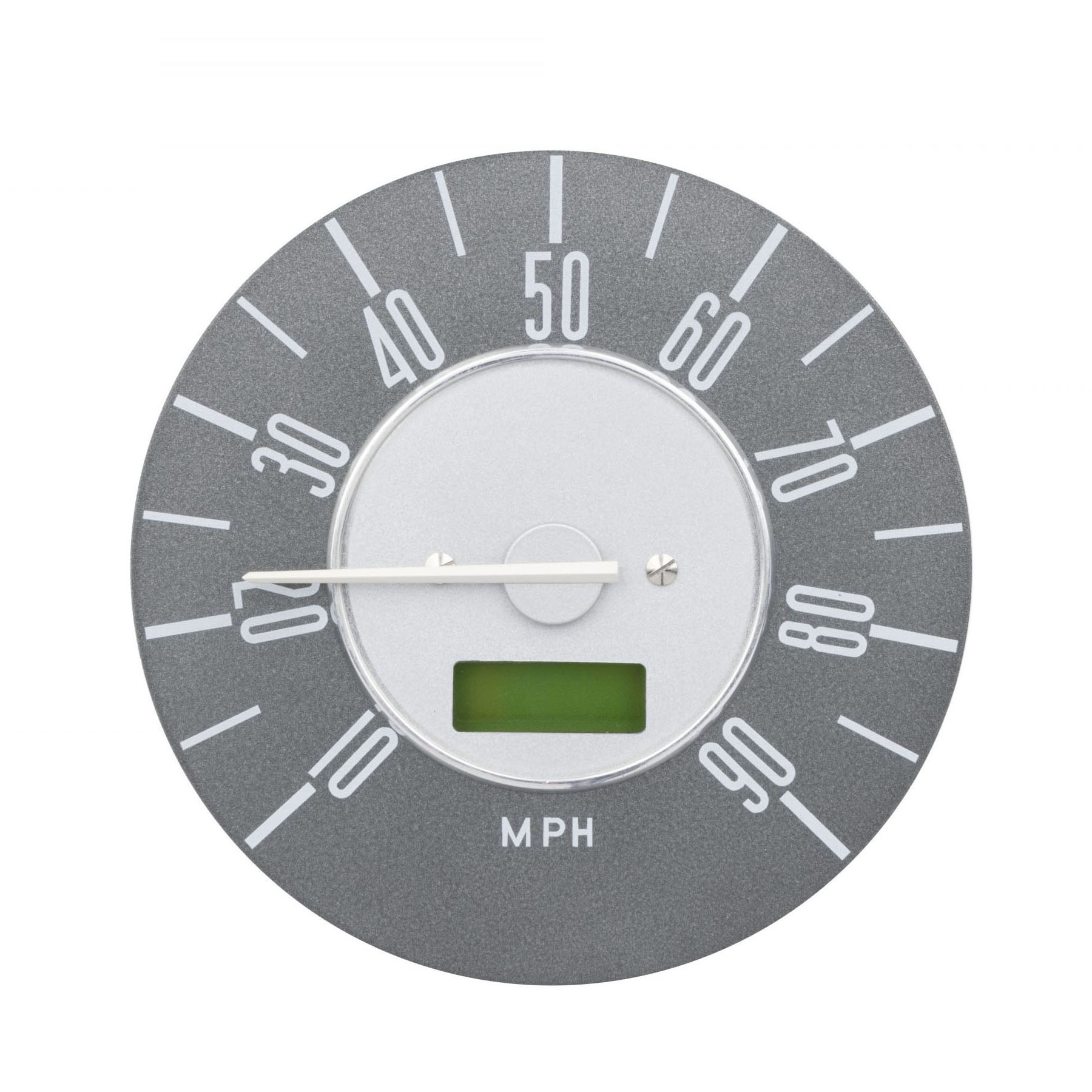 1968-1972 Bus Speedometer by Smiths - Gray Dial - Silver Center - 10-90 MPH