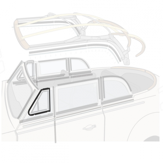 Front Windshield Seal (No Groove) For VW Super Beetle 1973-1979 – Polirubber 133845121C