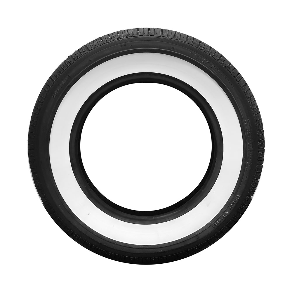 165R15 Coker 2 1/4" Whitewall Tire 165WW