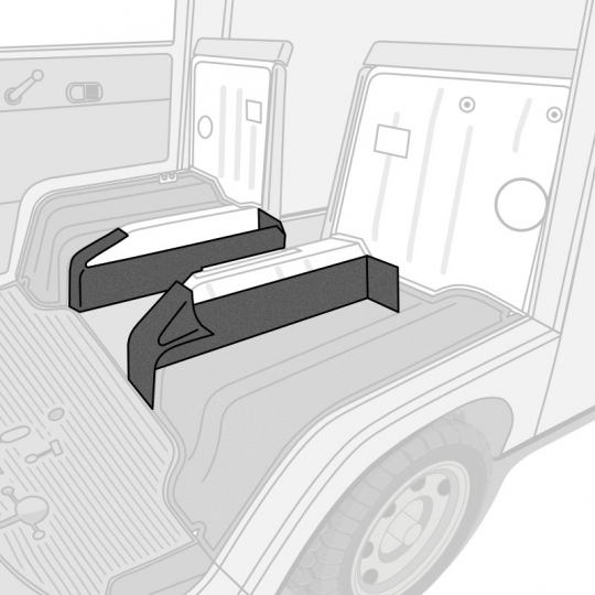 211867765A - 1968-1976 VW Bus Seat Stand Surround Mats - Pair