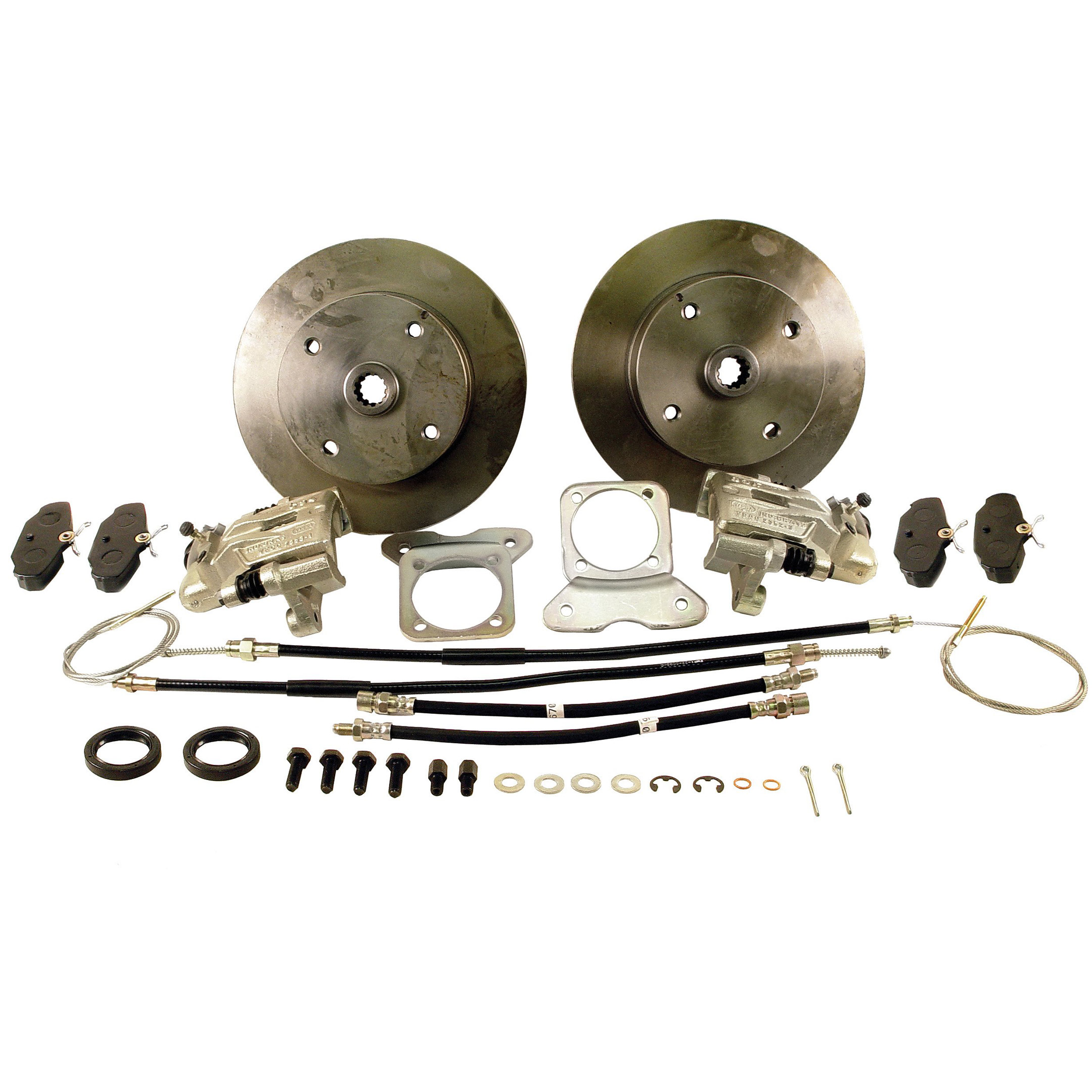 VW Disc Brake Kit - Rear - 4x130 - with Parking Brake - 1973-1979 IRS