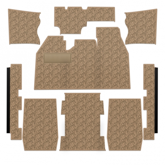34-F1110-GSQ - 1973-1977 VW Beetle Sedan Carpet Kit - Front - w