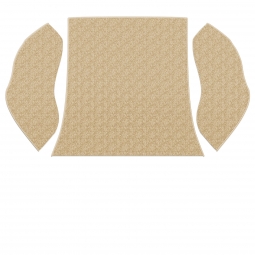 1958-1964 VW Beetle Carpet Kit - Rear - 3 Piece Set - Oatmeal Loop