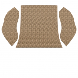1958-1964 VW Beetle Carpet Kit - Rear - 3 Piece Set - German Squareweave