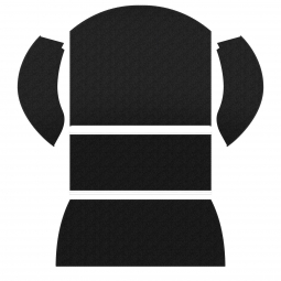 1971-1972 VW Super Beetle Convertible Carpet Kit - Rear - 5 Piece Set - Black Loop
