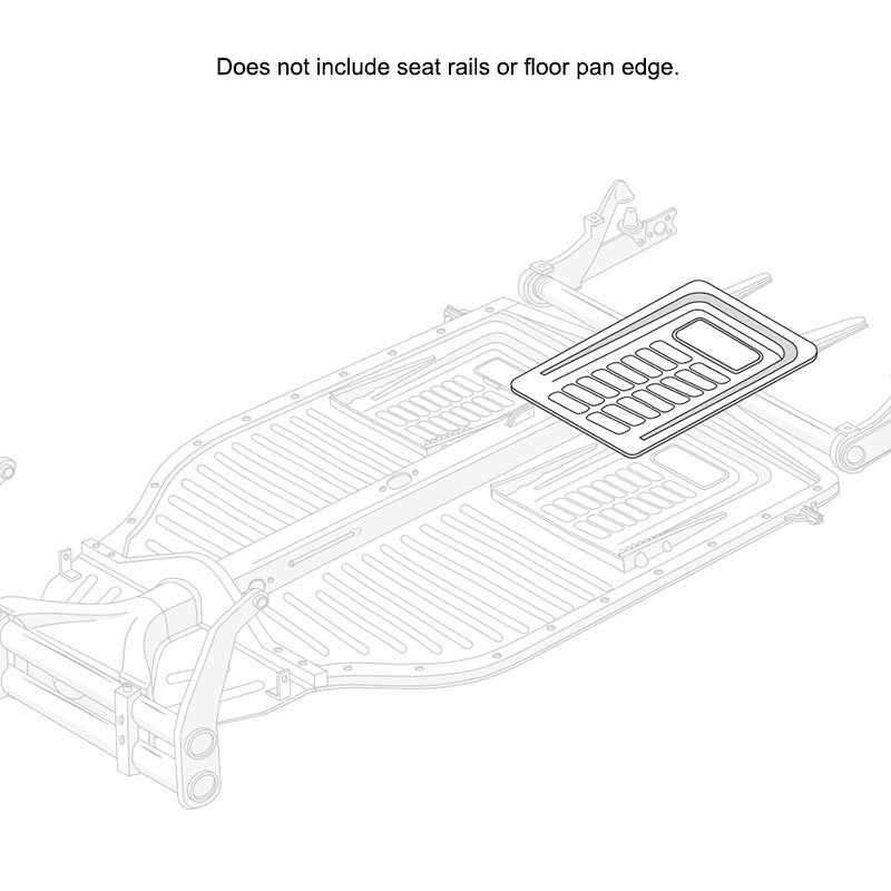 3552 - VW Beetle Floor Pan Patch - Left Rear Quarter