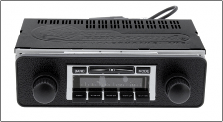 1968-79 VW Beetle Radio with Bluetooth - Also Fits Bus & Karmann Ghia -  USA740-68-85