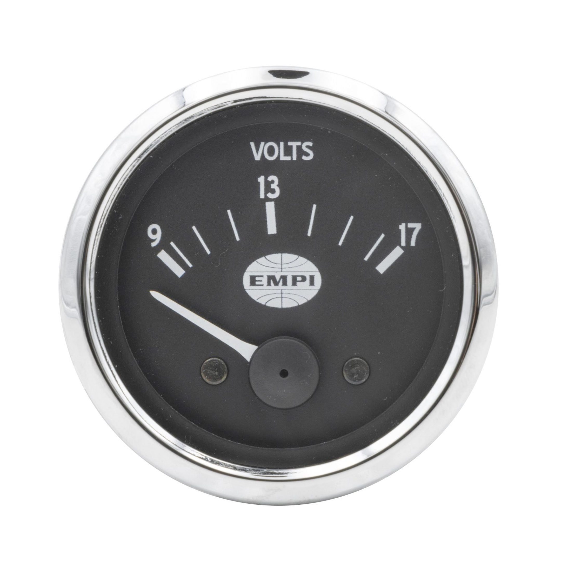 MaxTow Double Vision Volt Gauge – 8-18V, Analog & Digital Display, Green LED, 2-1/16\" For Trucks