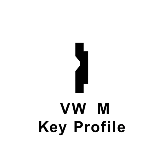 111837219M - VW Key Blank - M Profile - Type 1 & 3 1971-1979