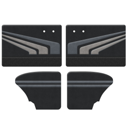 1965-1966 VW Beetle Door Panels - Front & Rear - Bladerunner Graphic