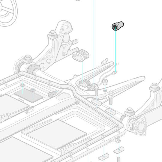 うさみみボンネット エンジ 211-365A - VW Clutch Tube Seal
