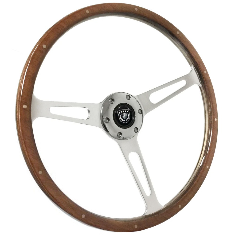 DYNAMIC Wood Steering Wheel 35.5cm Vintage F/S | eBay