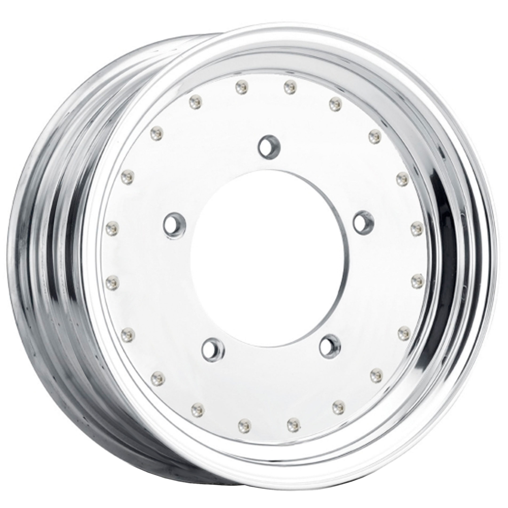 52051555ALPF - 5x205 VW Flat Face Aluminum Wheel with Accent Bolts