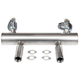 VW Stainless Steel Performance Muffler - 1300-1600cc - 1966-73 Beetle - Karmann Ghia