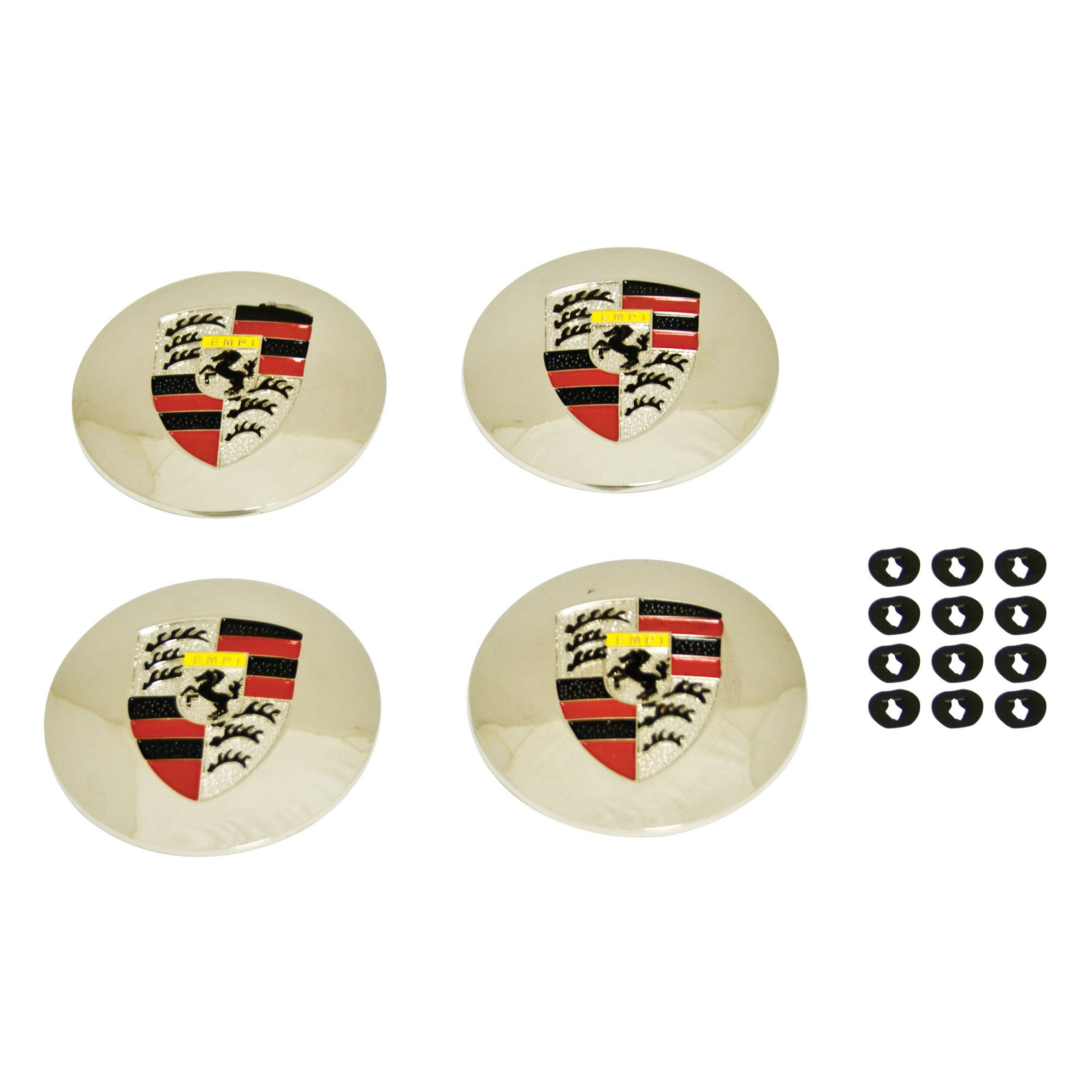 EMPI-Stallion-Logo-Crests-for-Custom-&-Nipple-Hubcaps-4-Pieces-with-Hardware