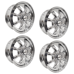 Set of 4 JBugs 8 Spoke VW Wheel - Chrome - 15x5.5 - 4x130