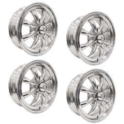 Set of 4 JBugs 8 Spoke VW Wheel - Fully Polished - 15x5.5 - 4x130