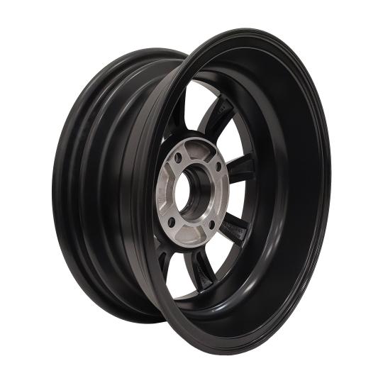 11005-1-4 - Set of 4 JBugs 8 Spoke VW Wheel - Satin Black - 15x5.5