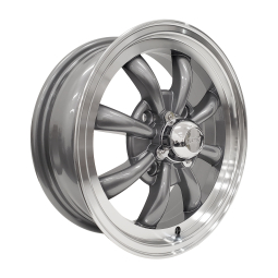 JBugs 8 Spoke VW Wheel - Gunmetal - 15x5.5 - 4x130