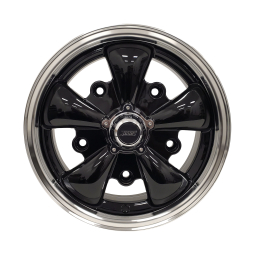 JBugs 5 Spoke VW Wheel - Black with Polished Lip - 15x5.5 - 5x205