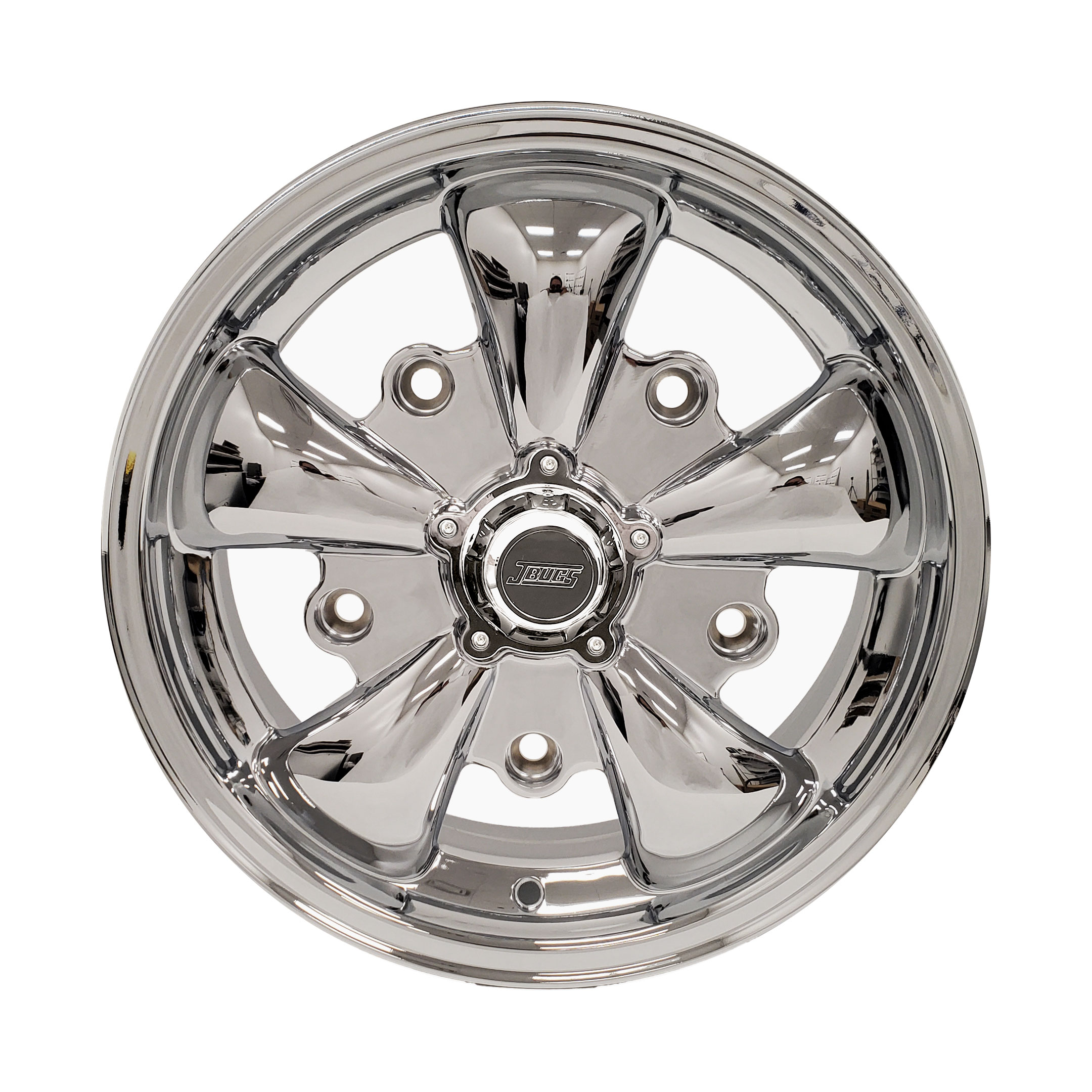 JBugs 5 Spoke VW Wheel - Chrome - 15x5.5 - 5x205